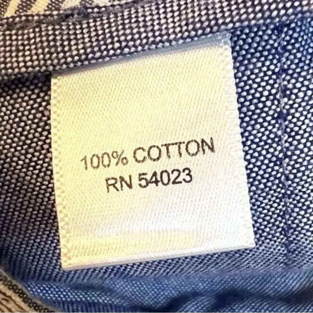 Mens Blue White Pinstripe Chino Shorts Size 35 Banana Republic Aiden Cotton